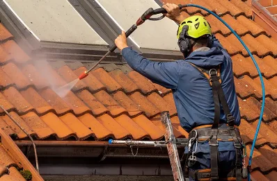 Démoussage et hydrofuge de toiture à Naussannes